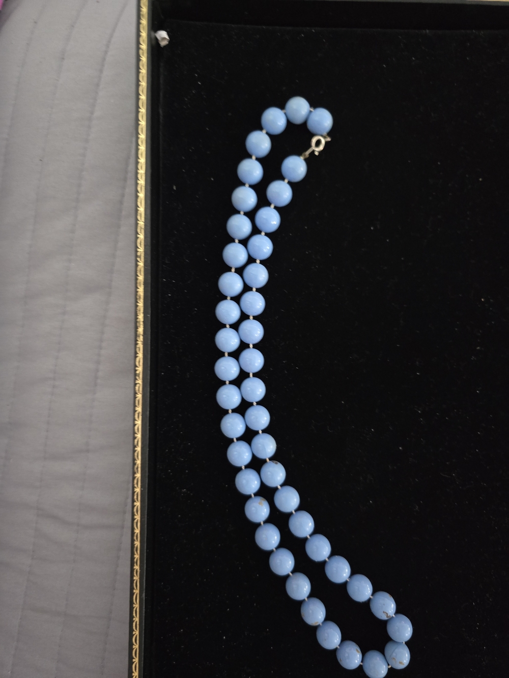 Light Blue Beaded Necklace - Women Jewelry